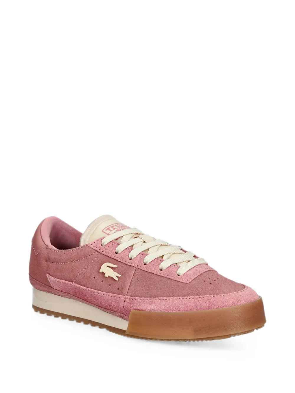 Lacoste Aura suede sneakers Roze