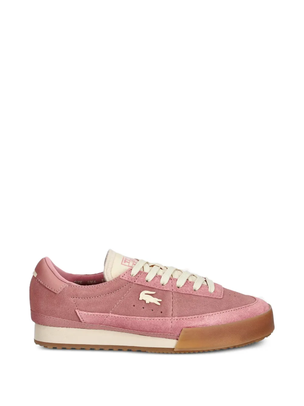 Lacoste Aura suede sneakers Roze