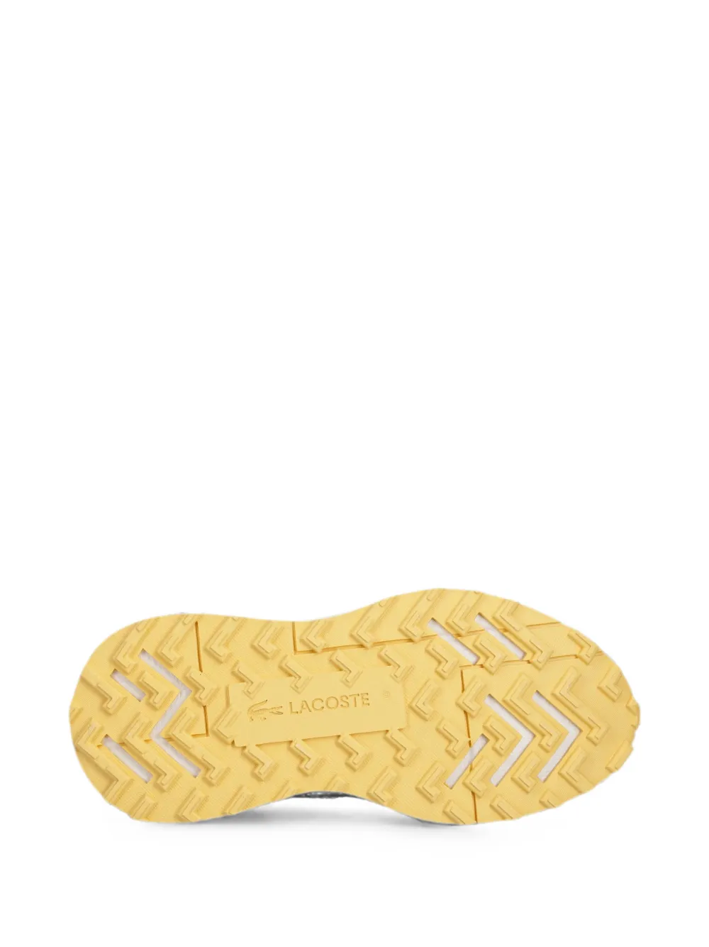 Lacoste panelled quilted sneakers Wit