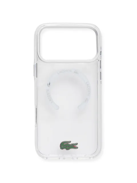Lacoste logo-plaque iPhone case