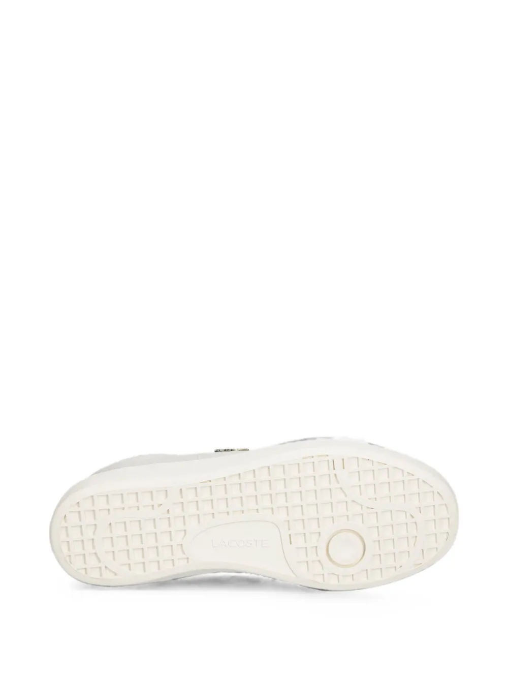Lacoste croc-effect leather sneakers Wit