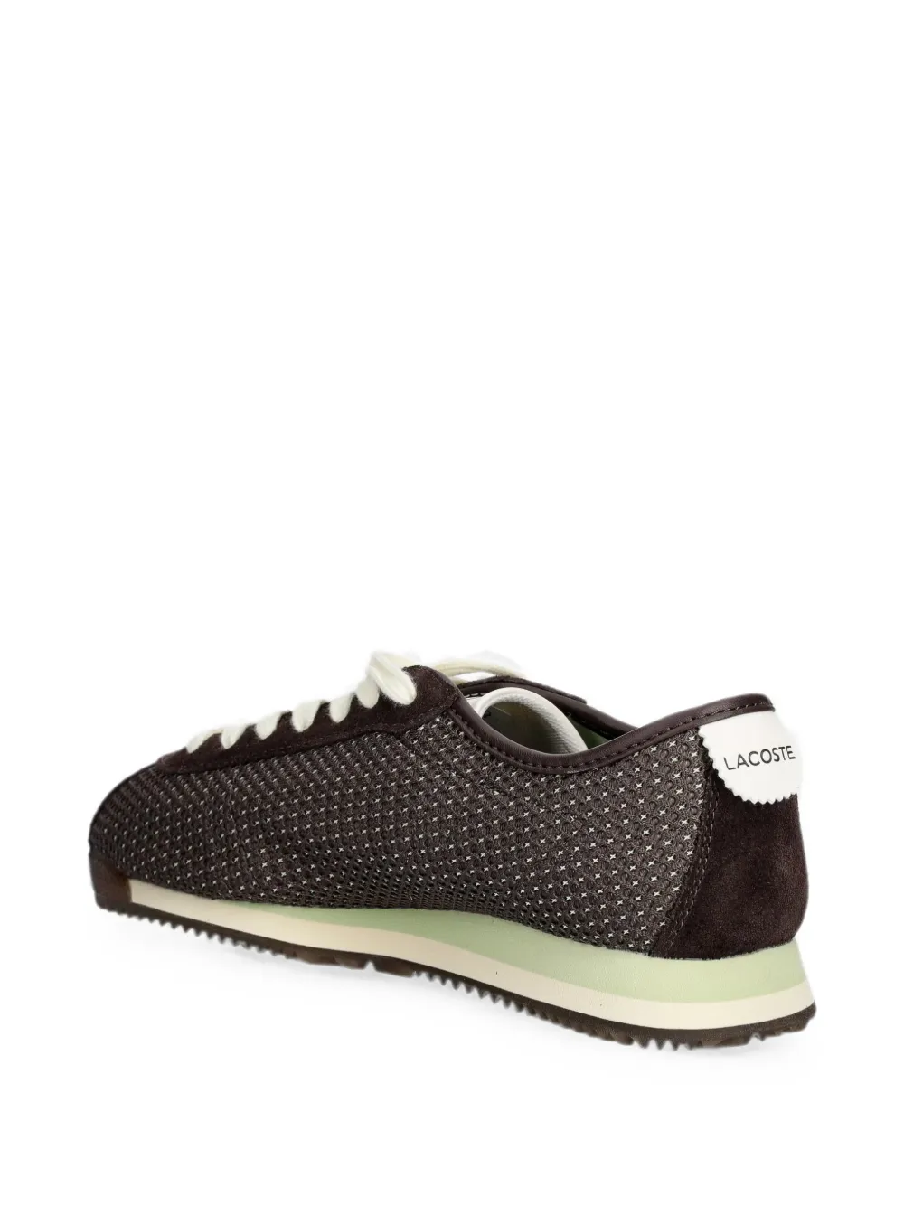Lacoste mesh-panelled suede sneakers Bruin