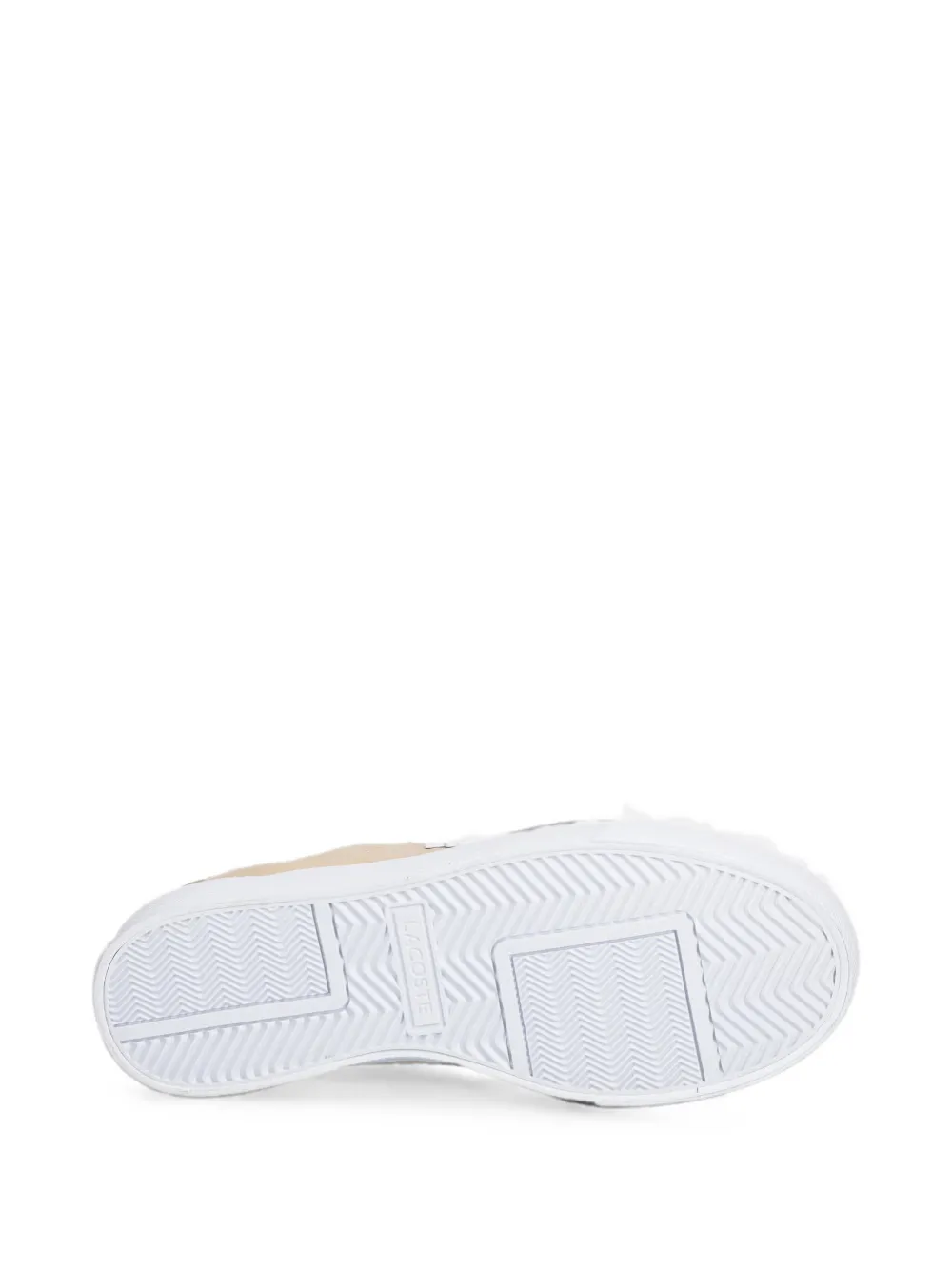 Lacoste logo-patch platform sneakers Beige