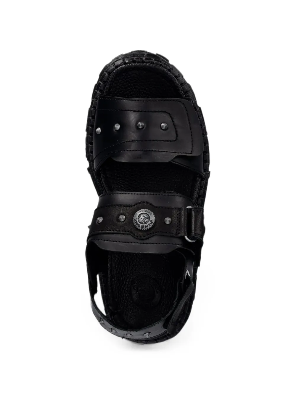 NEW ROCK stud-embellished platform sandals Zwart