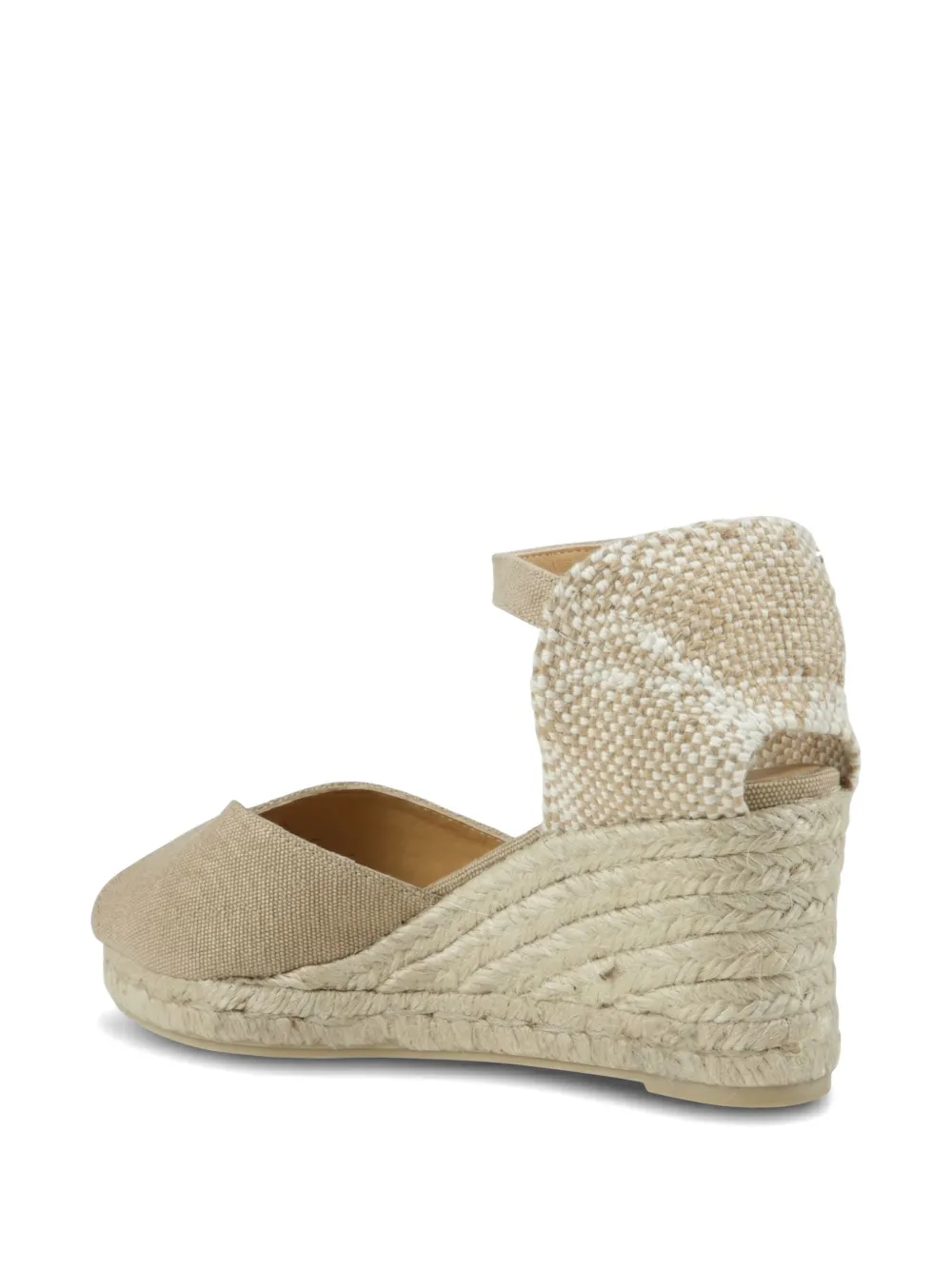 Castañer Bianca espadrilles met open neus Beige