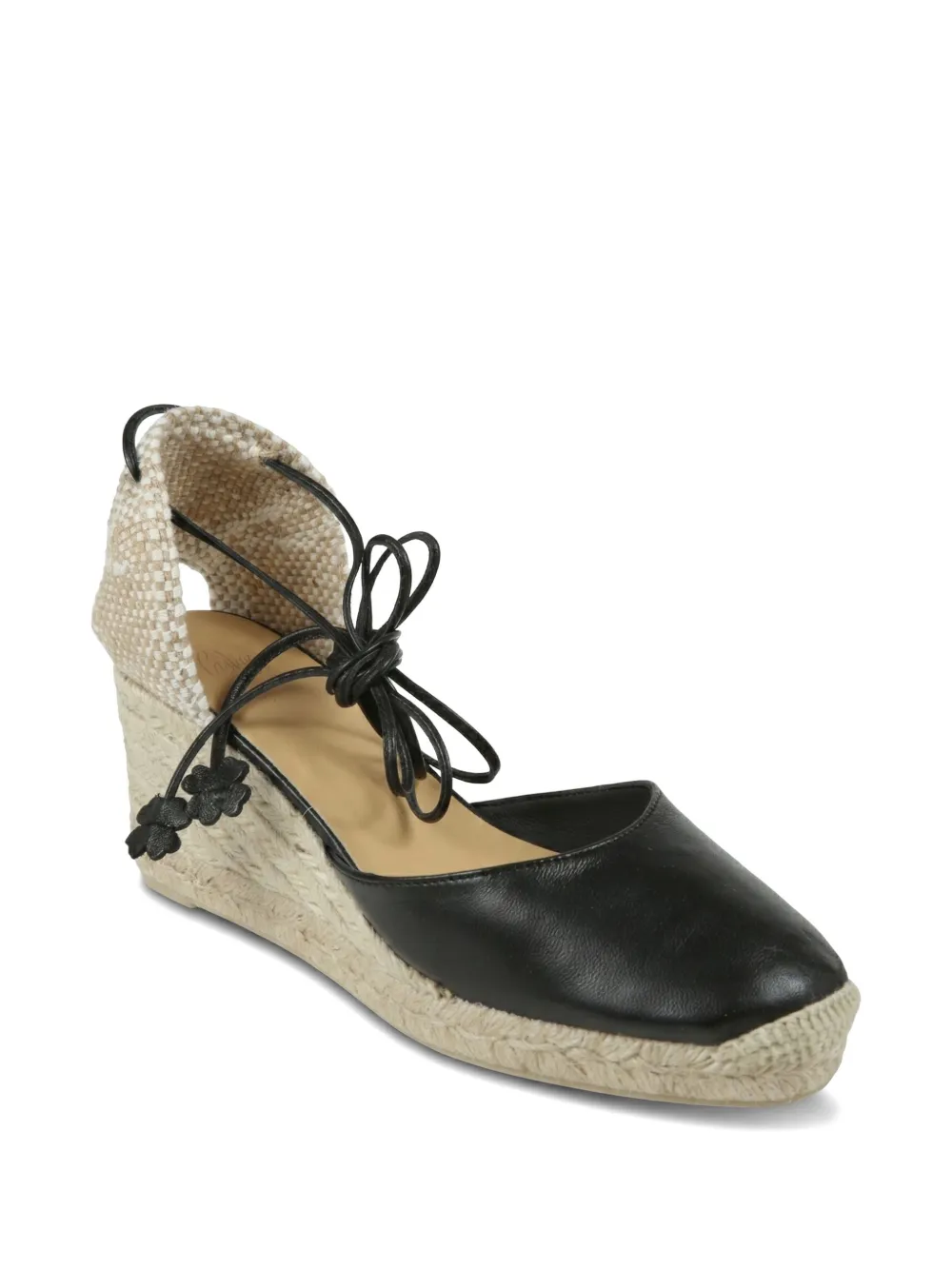 Castañer Carina espadrilles met sleehak Zwart