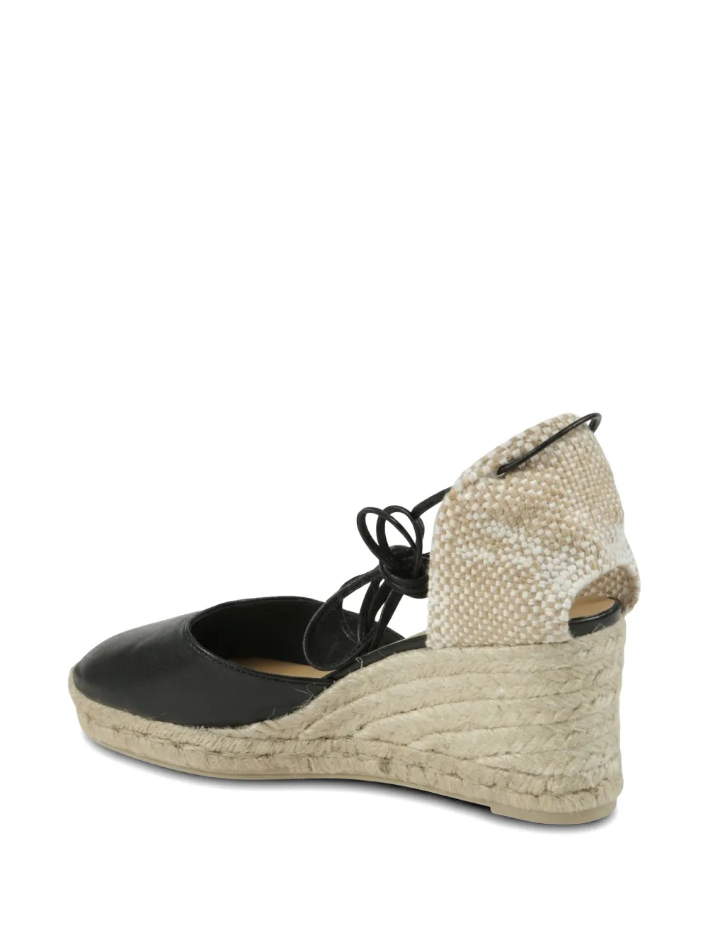 Castañer Carina espadrilles met sleehak Zwart