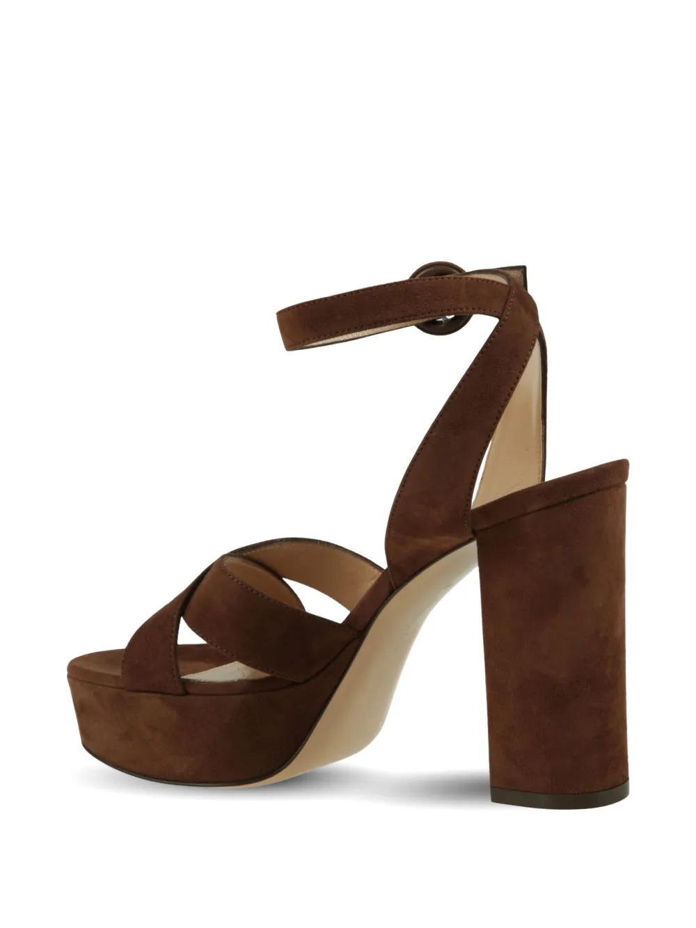 Gianvito Rossi Sabrina sandalen met gekruiste bandjes Bruin