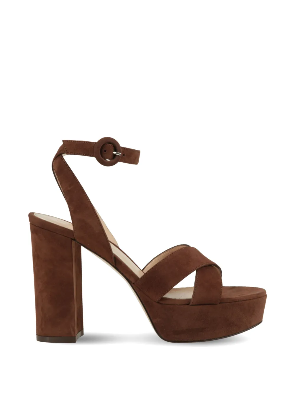 Gianvito Rossi Sabrina sandalen met gekruiste bandjes Bruin