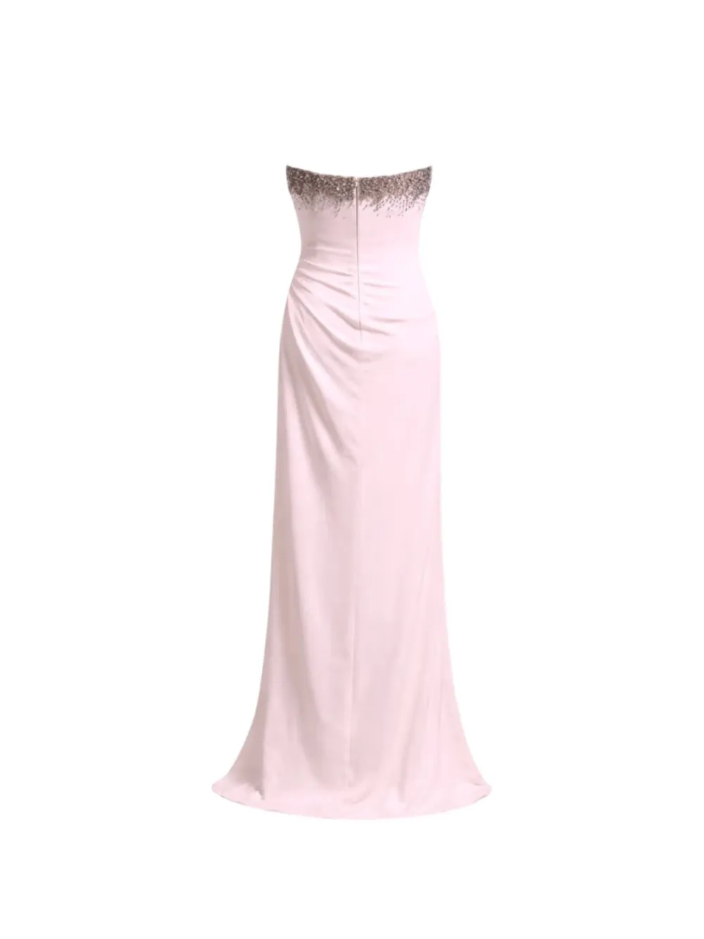 Amen Crystal-embellished Strapless Gown In Multi