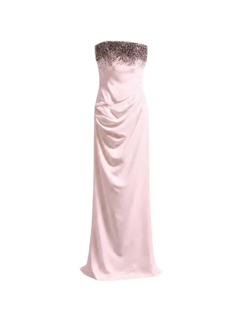 Amen Abiti crystal-embellished strapless gown