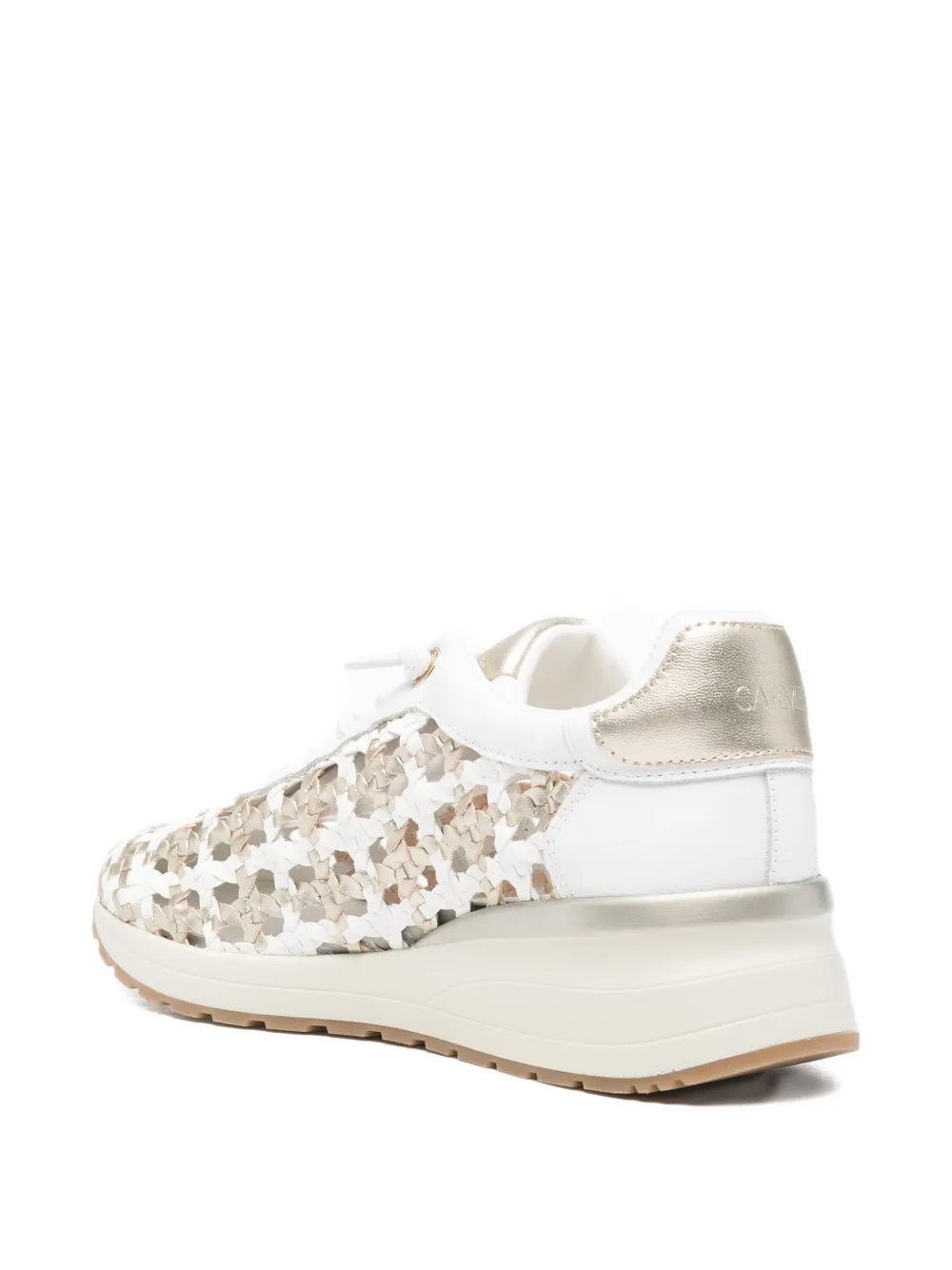Carmela Geweven sneakers Wit