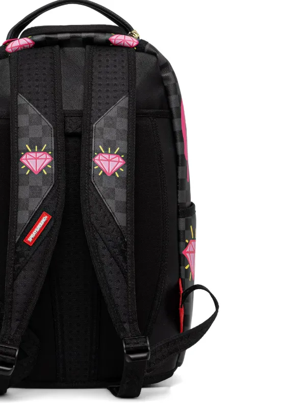 Sprayground Pink Panther Checkered Backpack | Black | FARFETCH ZA