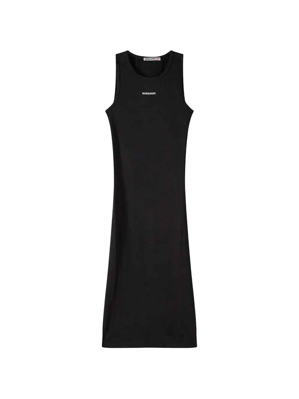 Patrizia Pepe robe mi-longue à logo imprimé - Noir Patrizia Pepe robe mi-longue à logo imprimé - Noir