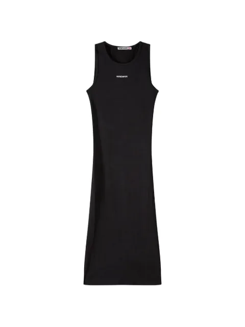 Patrizia Pepe cut-out logo-print midi dress