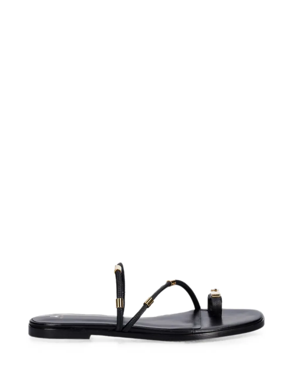 Patrizia Pepe hardware-detail toe-strap sandals - Schwarz