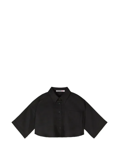 Patrizia Pepe girl cropped pocket-detail shirt