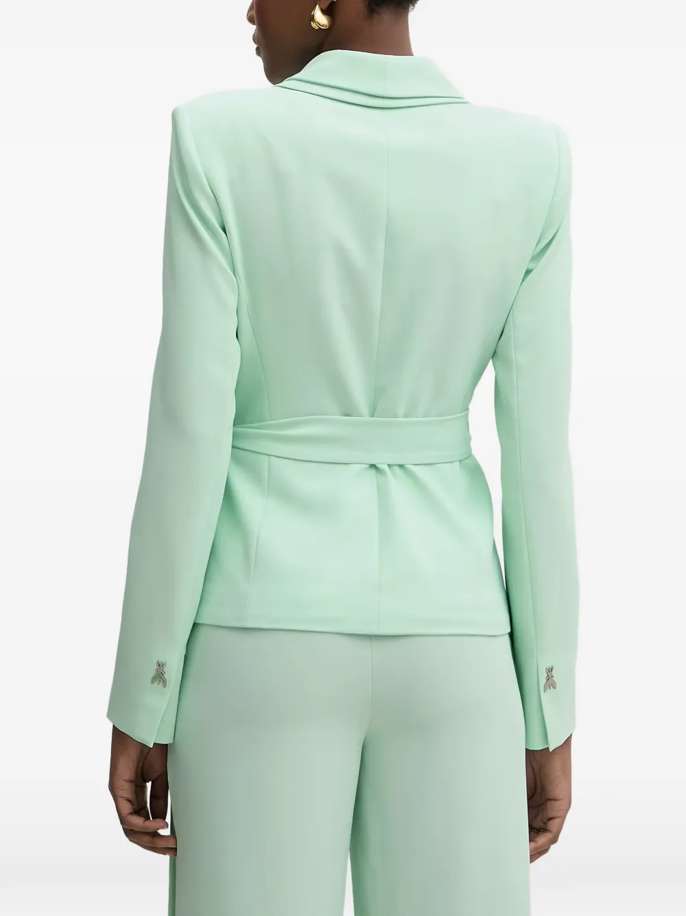 Patrizia Pepe Blazer met sjaalkraag Groen