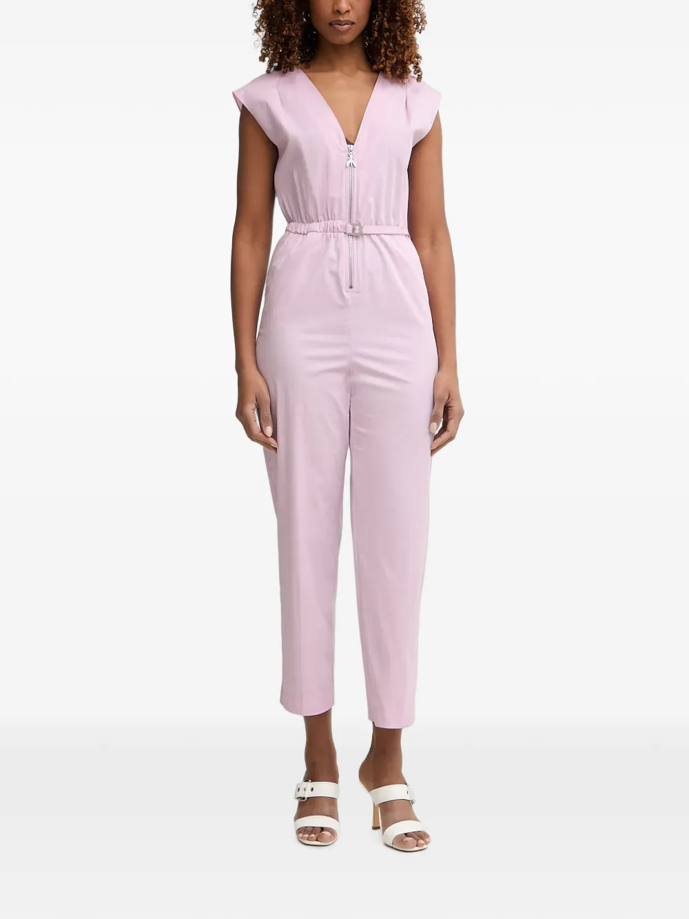 Patrizia Pepe belted sleeveless jumpsuit - Viola