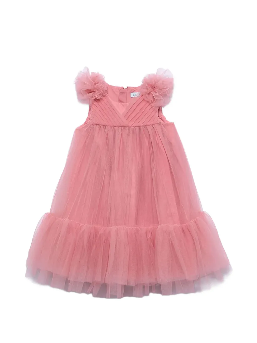 Abel & Lula pleated tulle dress - Rosa