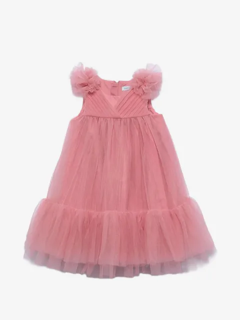Abel & Lula pleated tulle dress