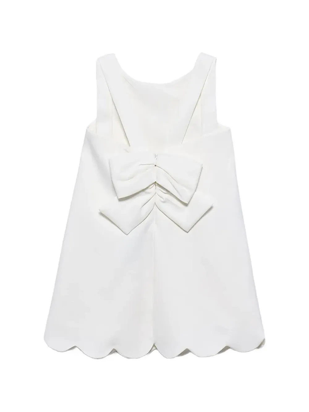 Abel & Lula Crêpe mini-jurk met bloemen-applicatie Wit