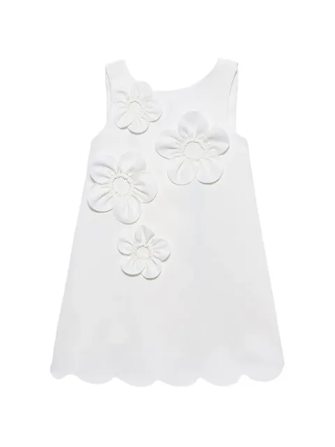 Abel & Lula floral-appliqué crepe mini dress