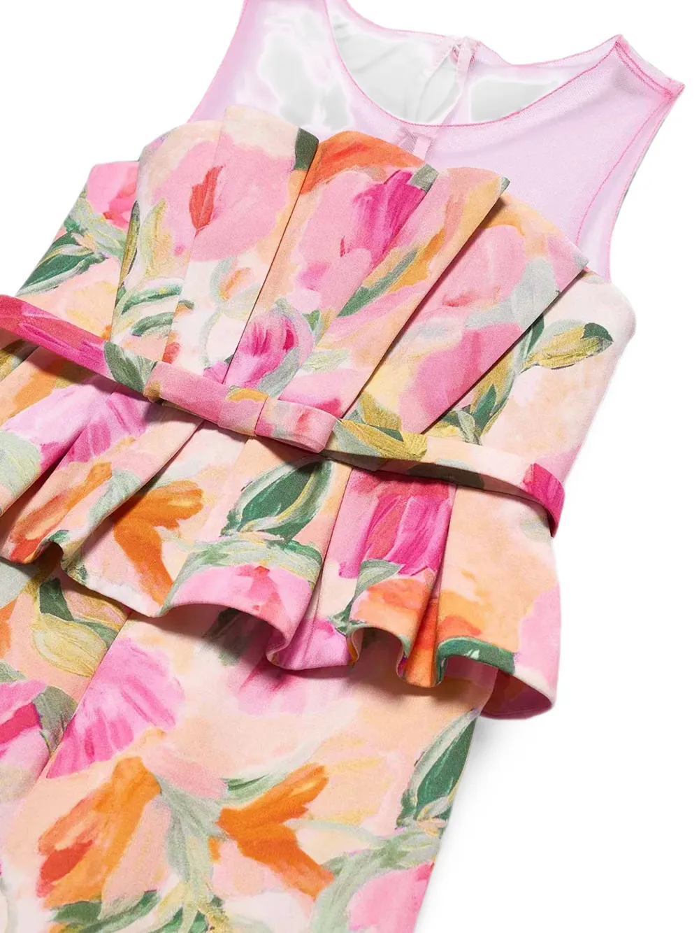 Abel & Lula Peplum jumpsuit met bloemen-print Roze