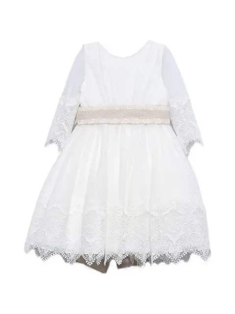 Abel & Lula lace-trim bow-detail dress