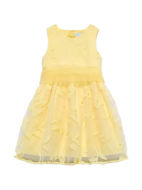 Abel & Lula floral-embroidered sequin-embellished dress