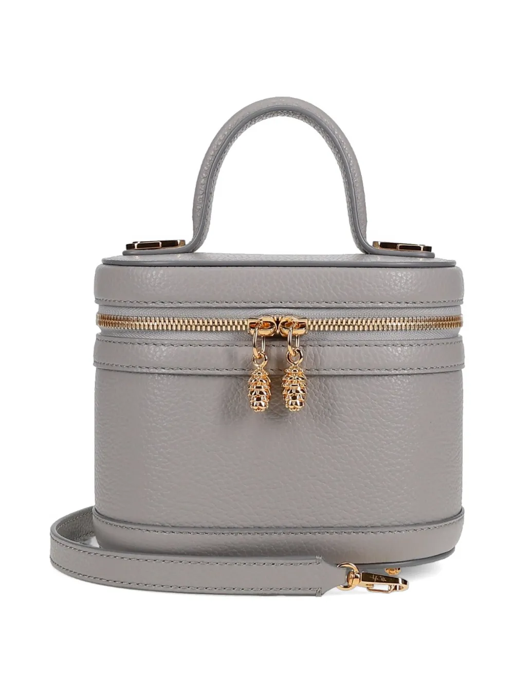 Tyler Ellis Victoria kleine leren shopper Grijs