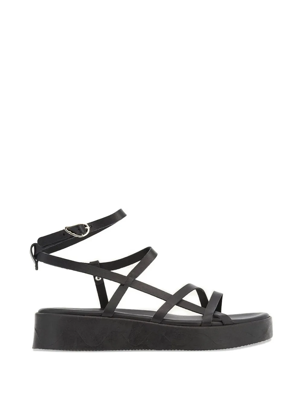 Ancient Greek Sandals Stiliani leather sandals Zwart