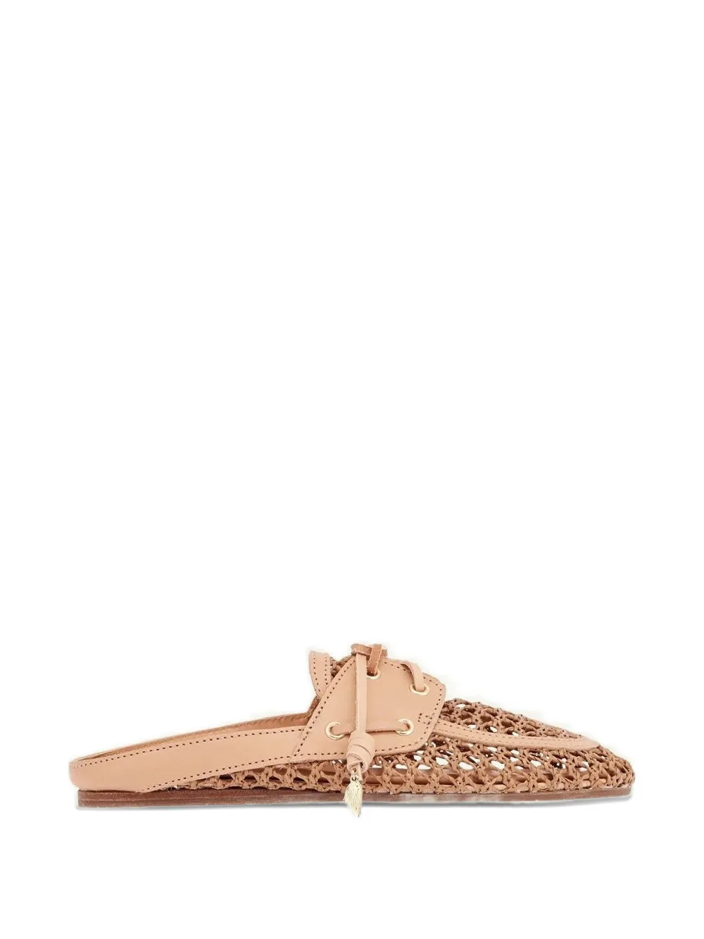 Ancient Greek Sandals Naveta woven leather sandals Beige