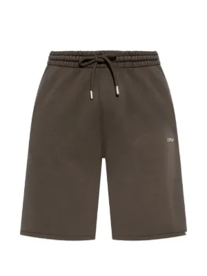 Off-White ロゴ ショートパンツ | グレー | FARFETCH JP
