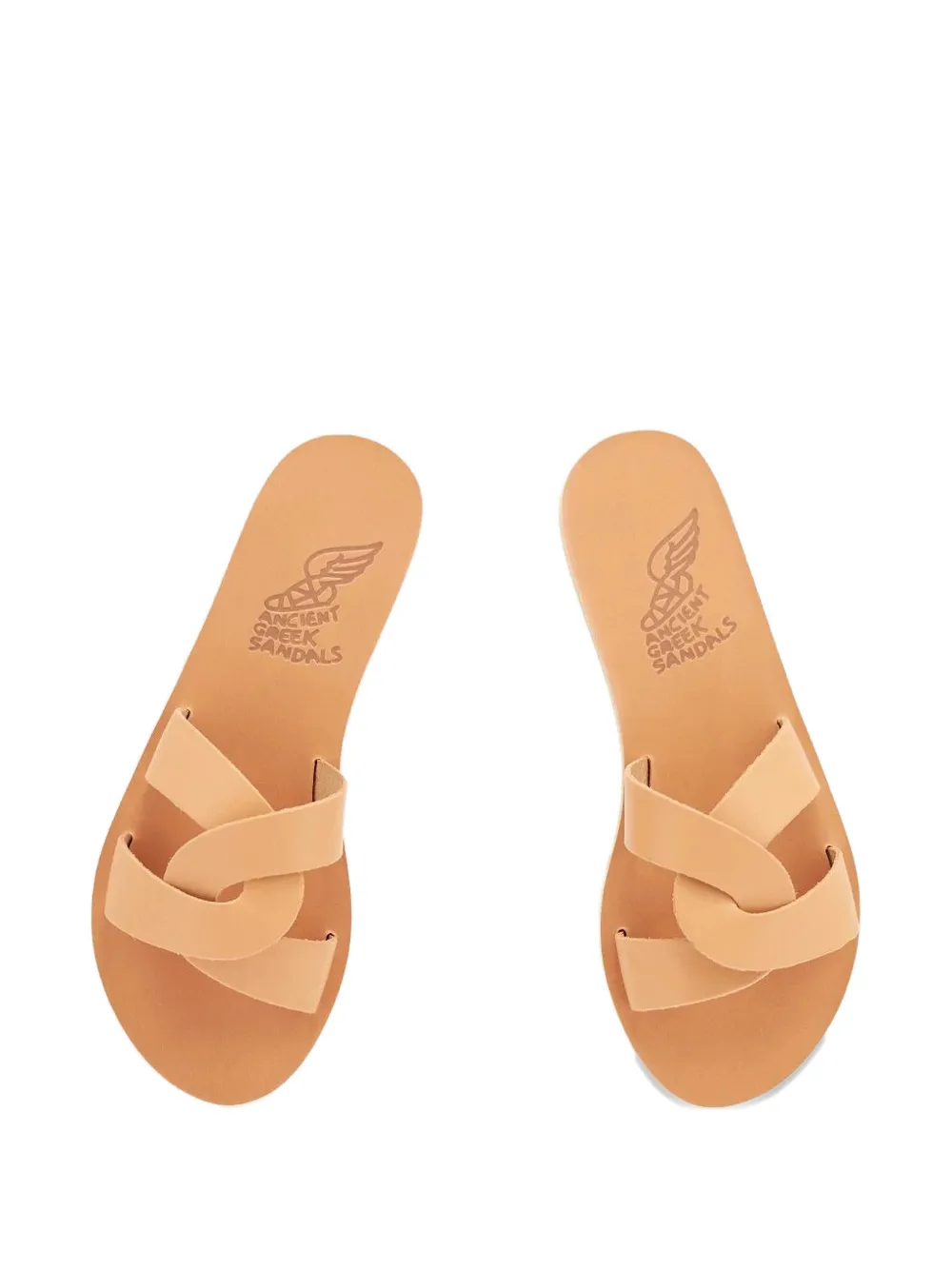 Ancient Greek Sandals Desmos leather sandals Beige