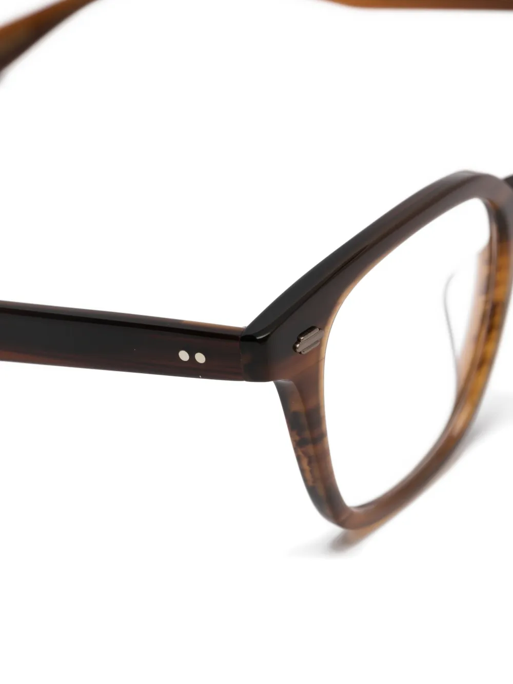 Garrett Leight Zac bril met volledig montuur Bruin