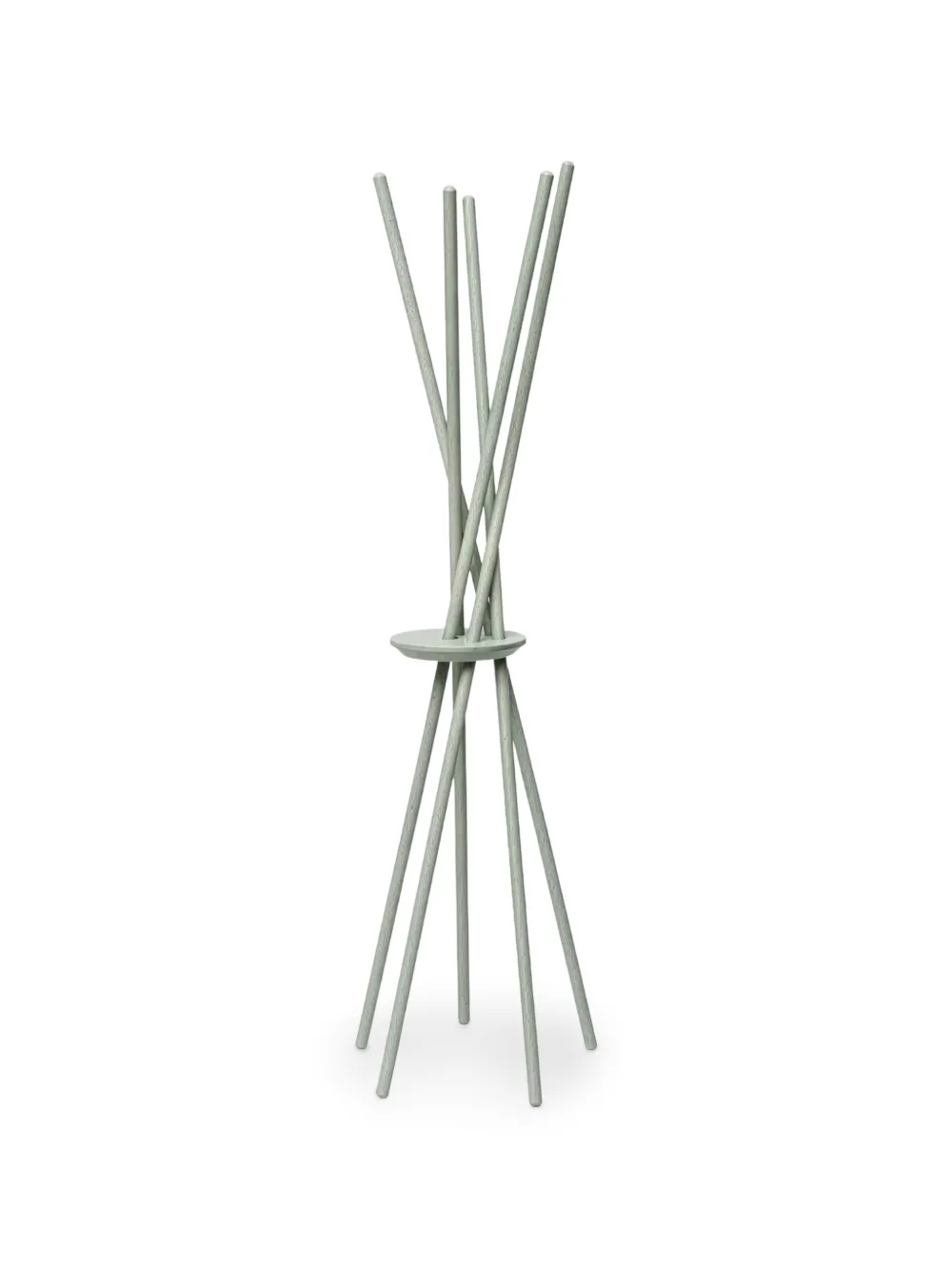 CU I SEEYOU interwoven wooden coat stand - Verde