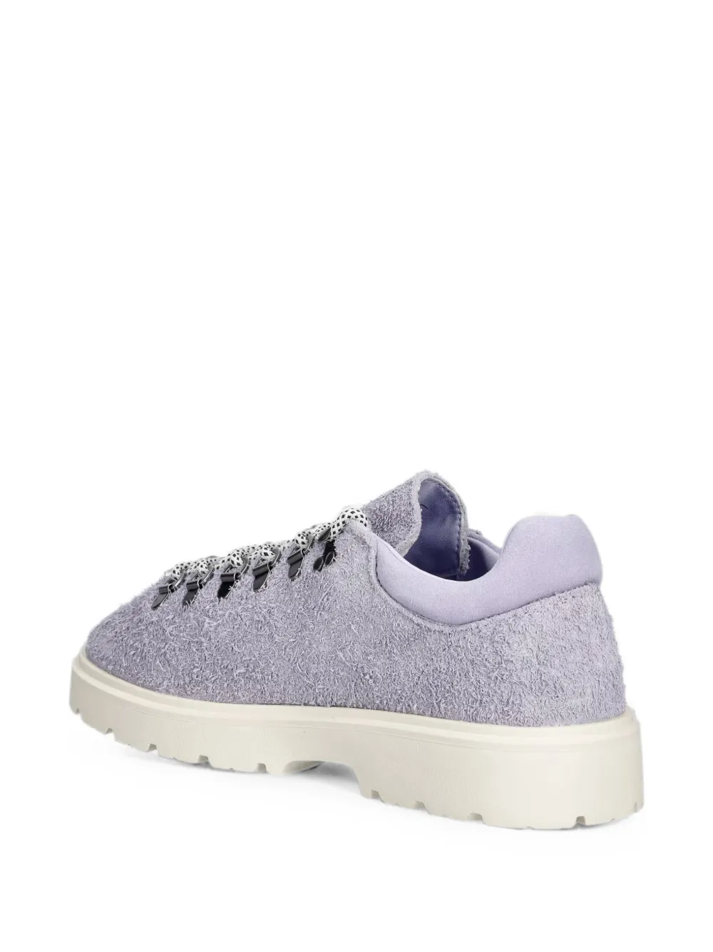 Lacoste suede logo-plaque sneakers Paars