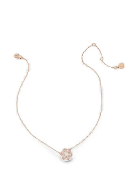 Furla crystal-embellished floral necklace