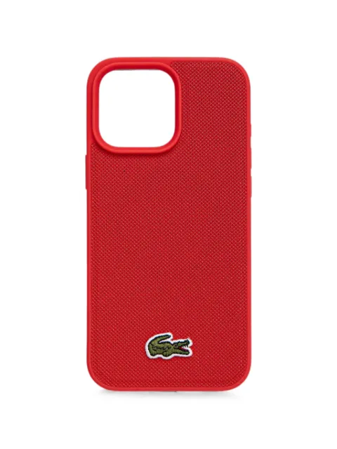 Lacoste logo-patch iPhone 16 Pro Max case