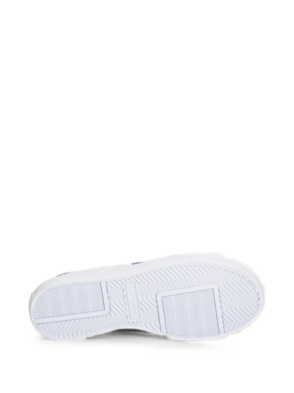 Lacoste logo-patch platform sneakers Wit