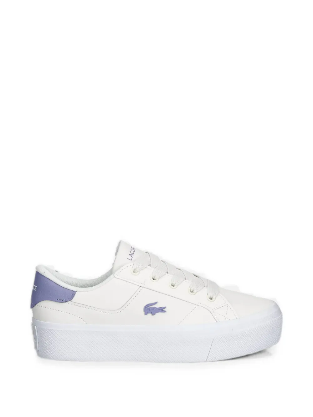 Lacoste logo-patch platform sneakers - Weiß