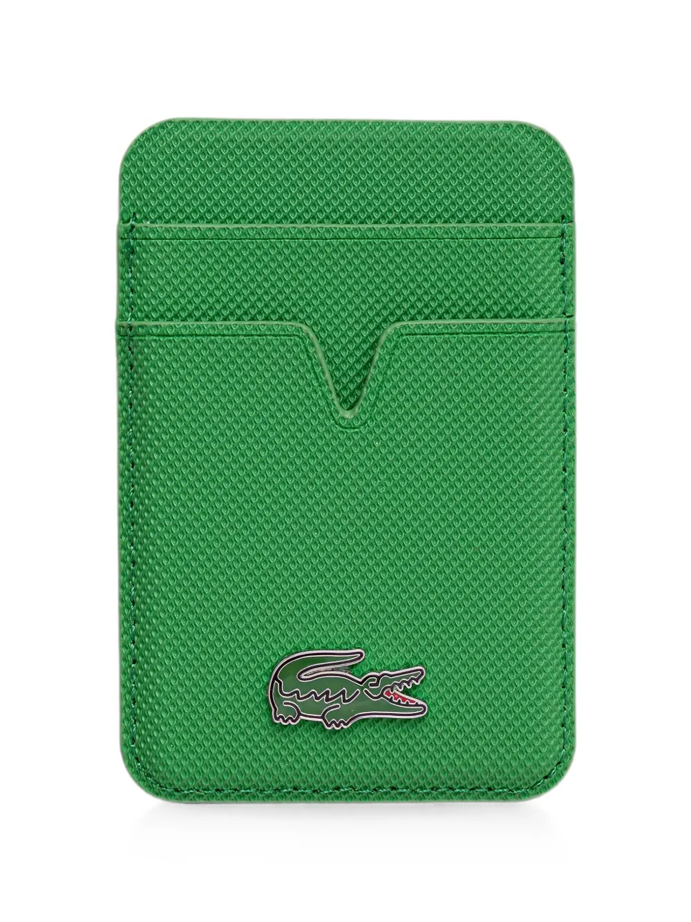 Lacoste logo-plaque card holder - Verde