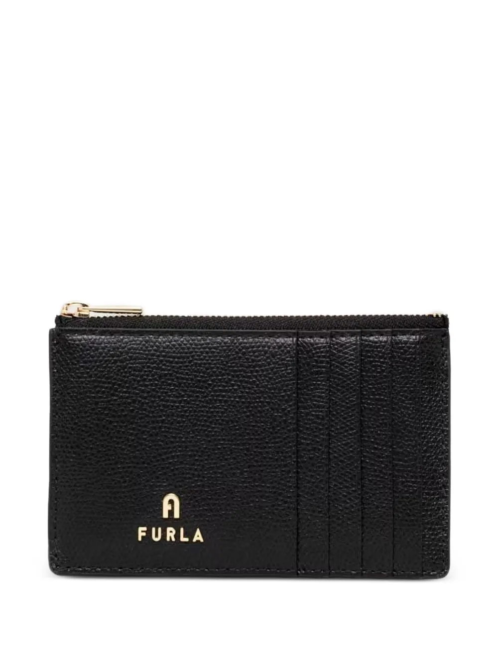 Furla logo-plaque wallet - Schwarz