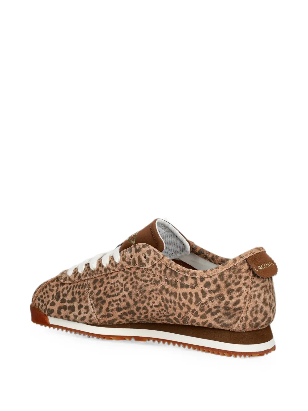 Lacoste leopard-print sneakers Beige