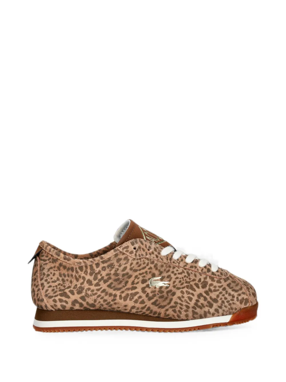 Lacoste leopard-print sneakers - Nude