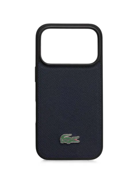 Lacoste logo-plaque iPhone 17 Pro case