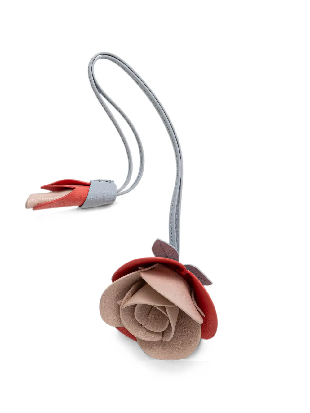 Furla floral-motif bag charm - Nude