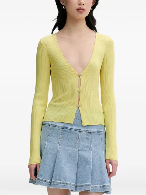 FROM FUTURE ribbed-knit cardigan