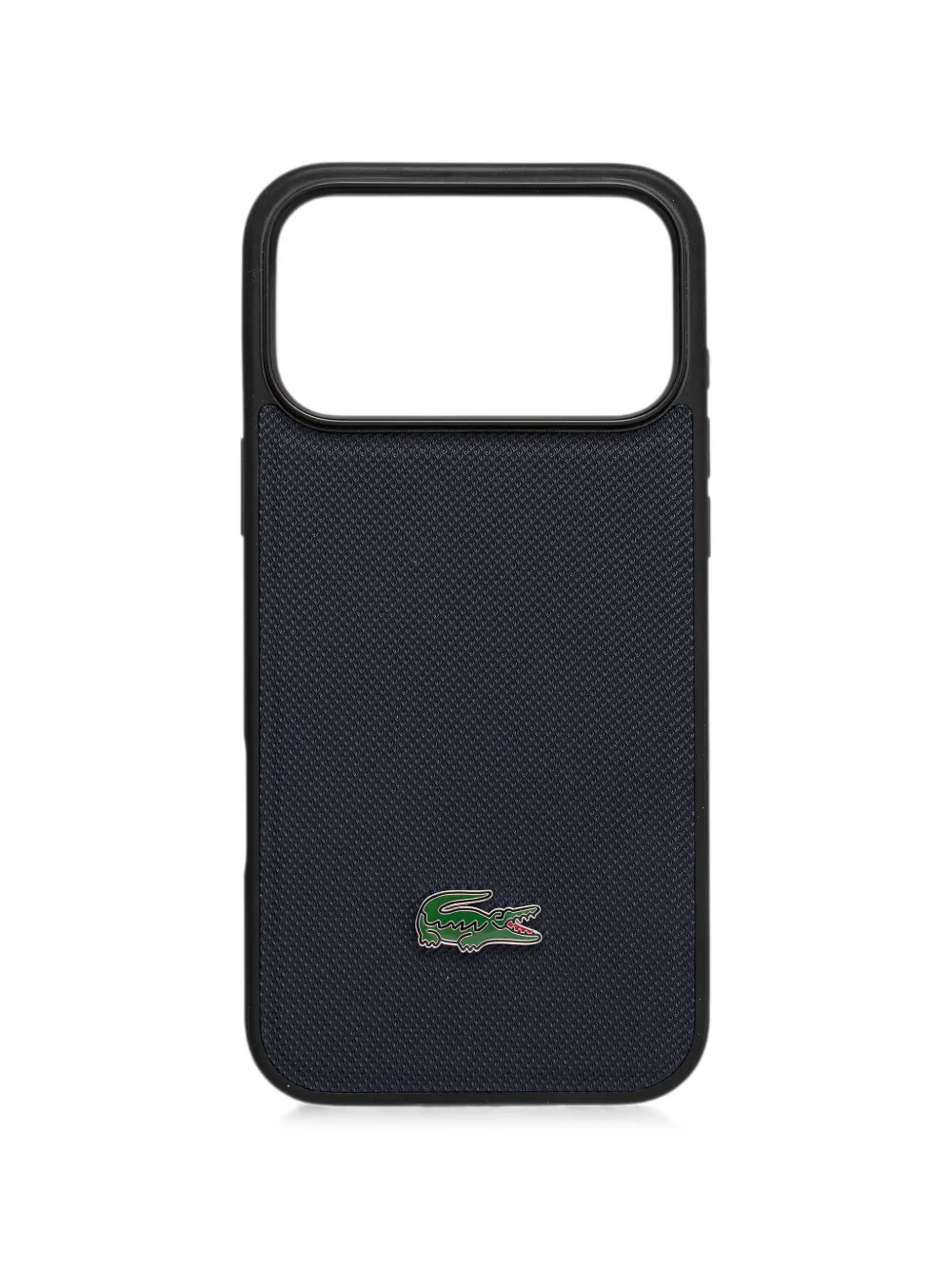 Lacoste Cover per iPhone 17 Pro Max con applicazione logo - Blu